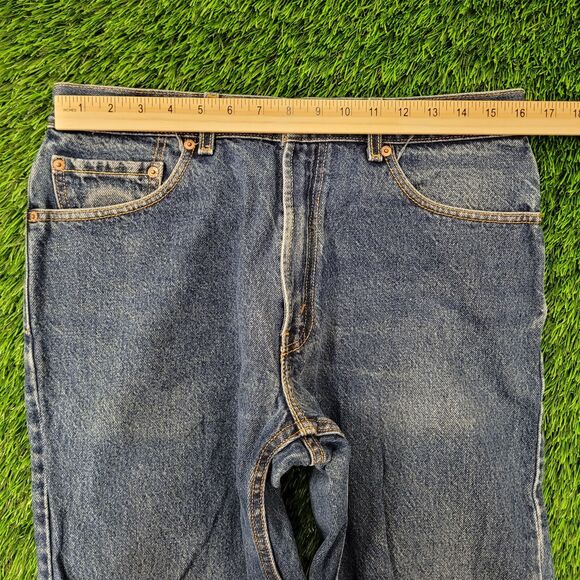 LEVIS 505 Jeans 32x28 (34x32) Blue Classic - Picture 12 of 16